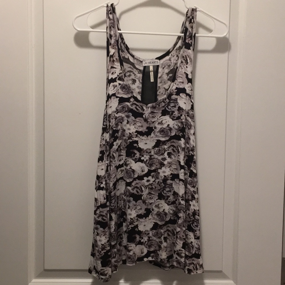 PacSun Flower Pattern Tank Top